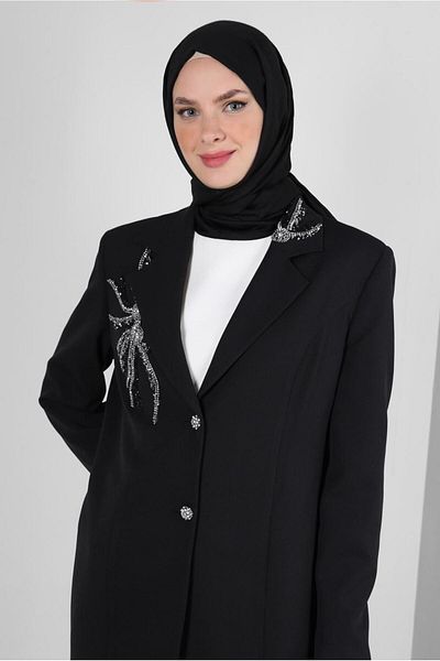 Alvina Costum pantalon dublu cu imprimeu în piatră 30318