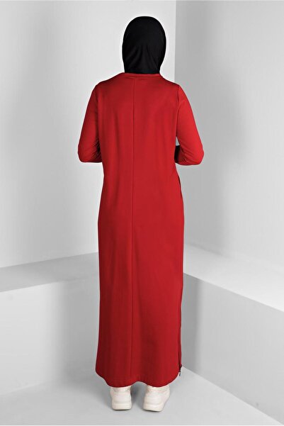 Alvina 43445 Model Printed Summer Detailed Tracksuit Dress