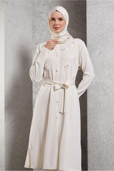 Alvina Cardigan cu curea tricotaj - 44996