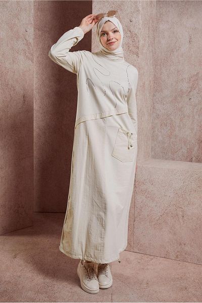 Alvina Tracksuit Dress - Pockets, Model 44515