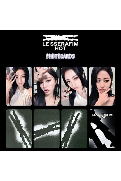 Kpop Dünyasi Le Sserafim Yunjin'' Hot'' Photocards Set