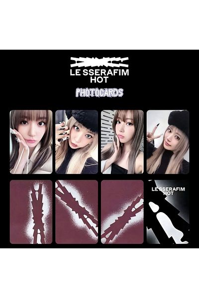 Kpop Dünyasi Le Sserafim Sakura'' Hot'' Photocards Set