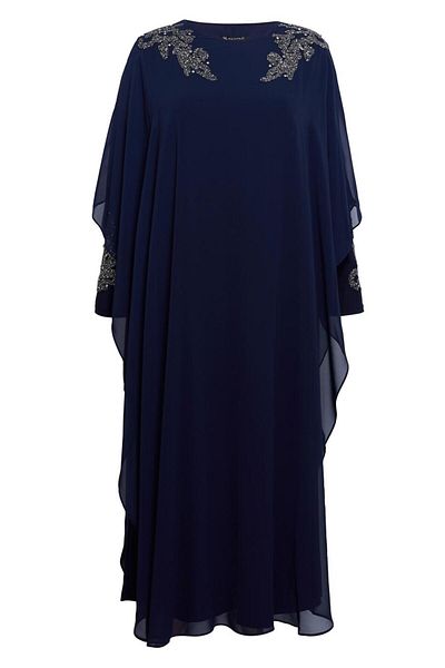 Alvina Φόρεμα σιφόν Cape Plus Size - 20510
