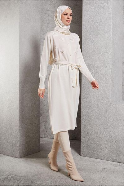 Alvina Cardigan cu curea tricotaj - 44996