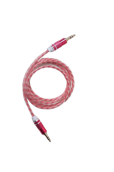 Generic كابل AUX ذكر إلى ذكر بطول 1 متر أحمر / أبيض