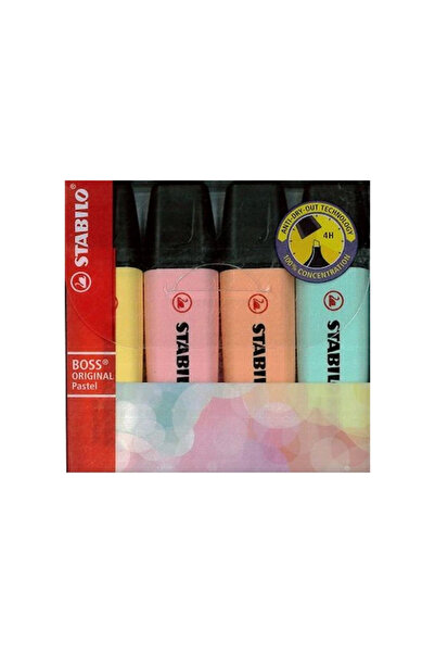 Stabilo STABİLO FOSFORLU KALEM PASTEL 4 RENK