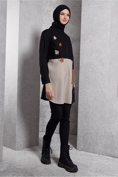 Alvina 45105 Model Color Blocked Tunic