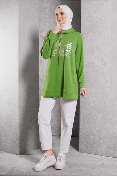Alvina 45111 Model Printed Tunic Tracksuit