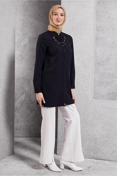 Alvina Accessory Detailed Tunic 45067