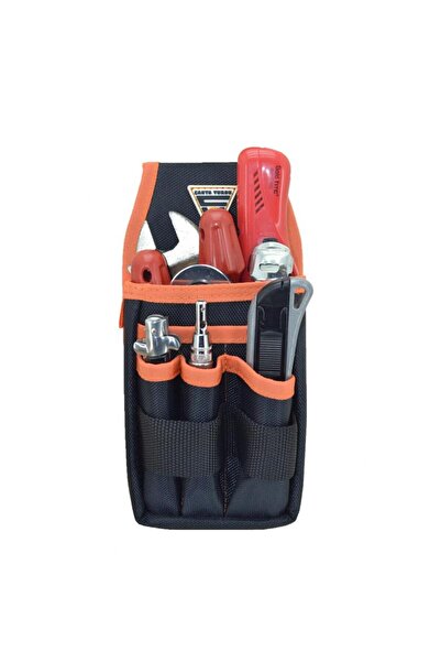 Cantayurdu Cırtlı Alet Edevat Elektrikçi Tekniker Bel Çantası Siyah