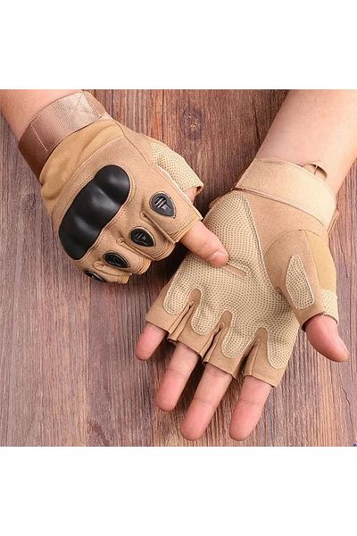 Cantayurdu Γάντια Tactical Protect Half Finger Cay222 XL Size Καφέ