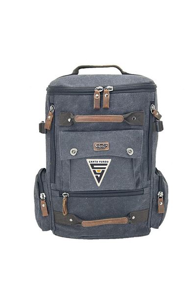 Cantayurdu Ççs London 51564 Canvas Travel Backpack Μαύρο
