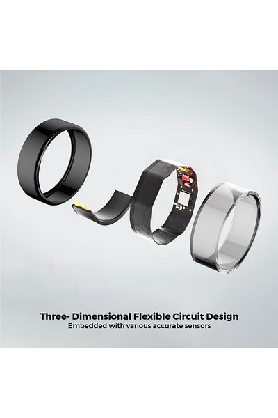 trands Health Smart Ring Heart Rate Stress Sleep Monitor R02