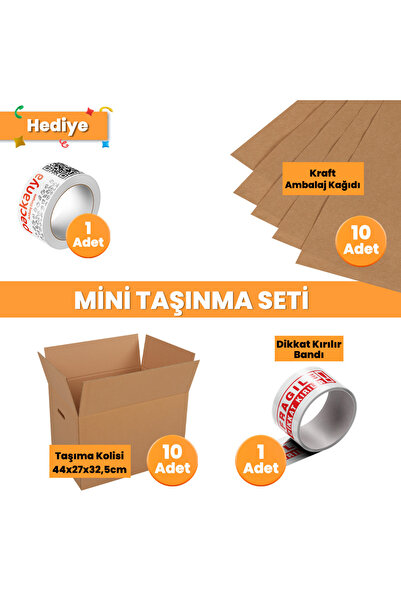Packanya Mini Taşınma Seti -Koli-Eşya Taşıma - Taşıma Kolisi
