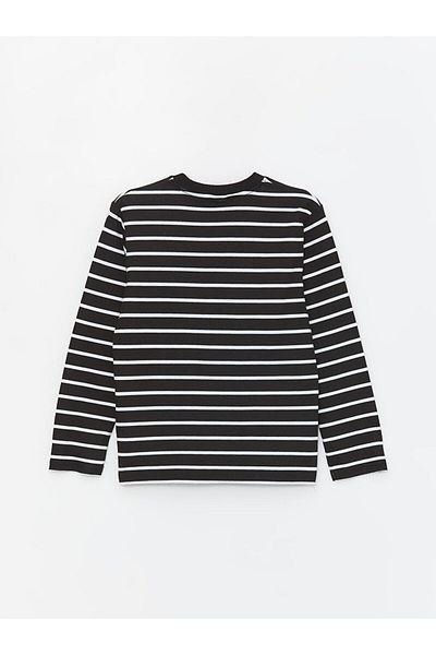 LC Waikiki Crew Neck Striped Long Sleeve Boys' T-Shirt