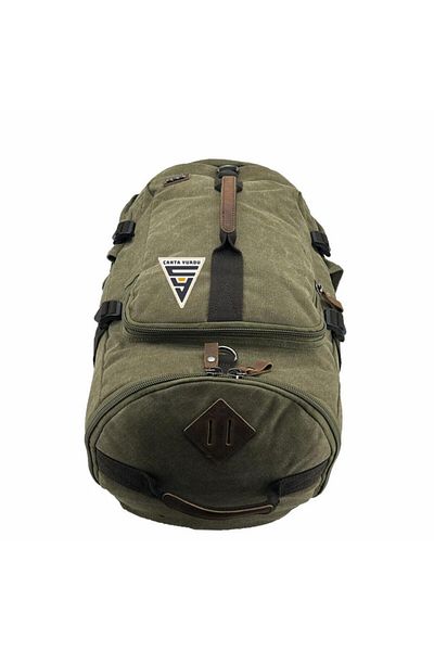 Cantayurdu Ççs London 51566 Canvas Slindir Backpack Khaki