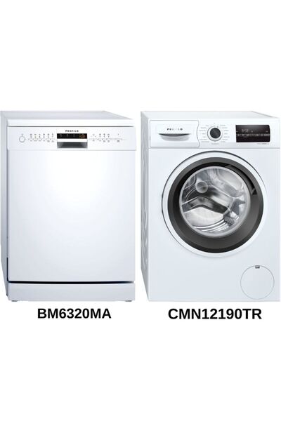 Profilo Bulaşık + Çamaşır Makinesi 2 li Set (BM6320MA + CMN12190TR)