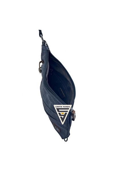 Cantayurdu Ççs London Saddlebag Canvas Backpack and Chest Bag Black