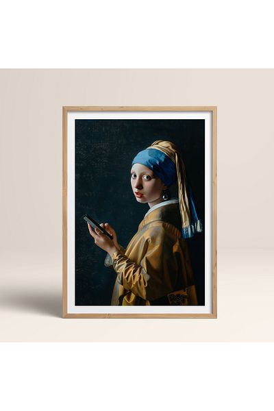 HOMEPACK Единична картина в дървена рамка, единичен плакат, картина TK/1104