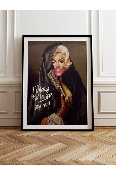 HOMEPACK Pictură cu un singur cadru din lemn Pictură poster dintr-o bucată TK/1101