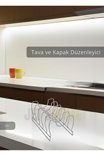 Jet's Home Нержавіючий 5-секційний регулятор кришки сковорідки, сірий
