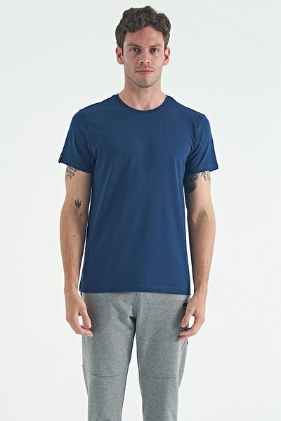 AIR JONES Calvin Indigo Basic Мъжка тениска - 88245