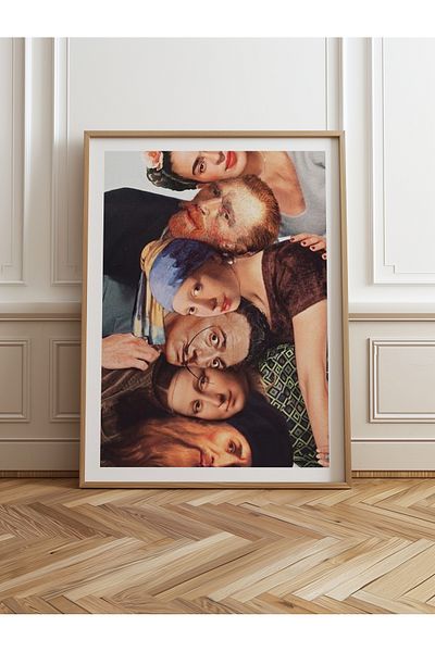 HOMEPACK Единична картина в дървена рамка, единичен плакат, картина TK/1108