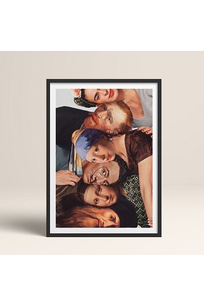 HOMEPACK Pictură cu un singur cadru din lemn Pictură poster dintr-o bucată TK/1108