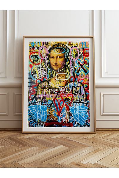 HOMEPACK Единична картина в дървена рамка, единичен плакат, картина TK/1103