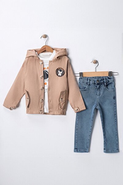 Minigimin Cicileri Бежевий колір Астронавт Емблема Мінігimin Cicileri 3-зірко...