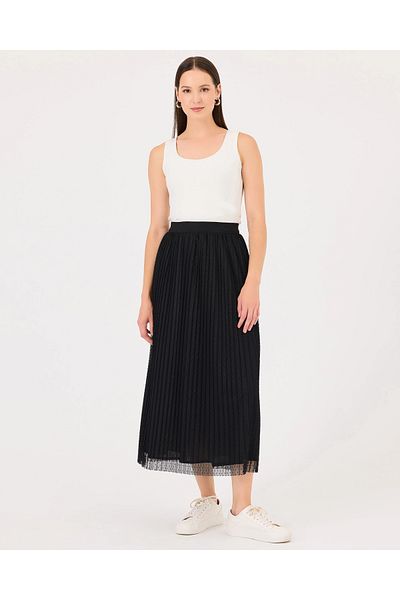 SEÇİL Fusta neagră elegantă Seçil - 242610006