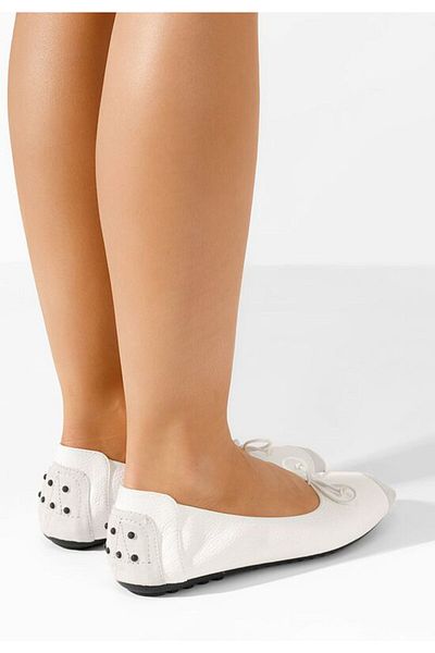 B T Shoes Balerini dama Amania V5 albi