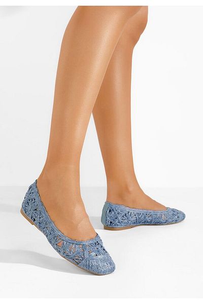 B T Shoes Balerini dama Rubia bleu