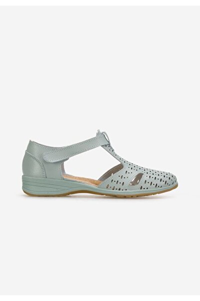 B T Shoes Balerini dama piele Zelina bleu