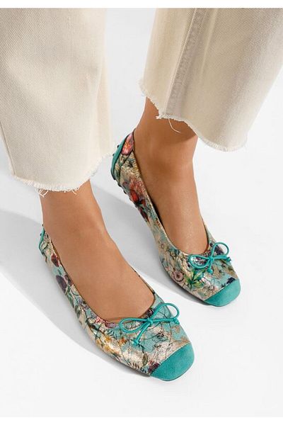 B T Shoes Balerini dama Doriya turcoaz
