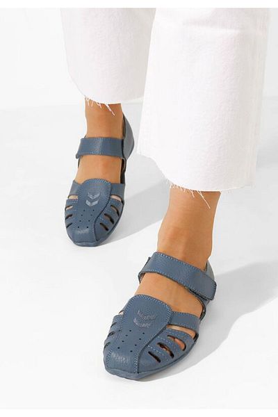 B T Shoes Balerini dama Emmeline albastri