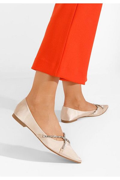 B T Shoes Balerini eleganti aurii Kallina