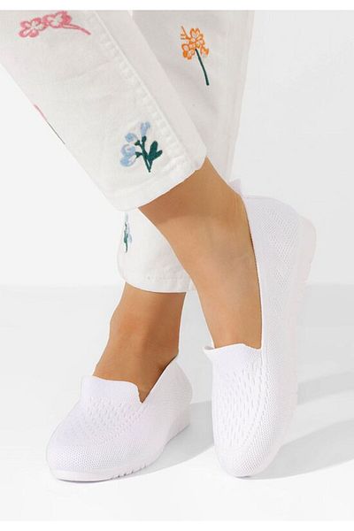 B T Shoes Pantofi casual damă Calianna albi