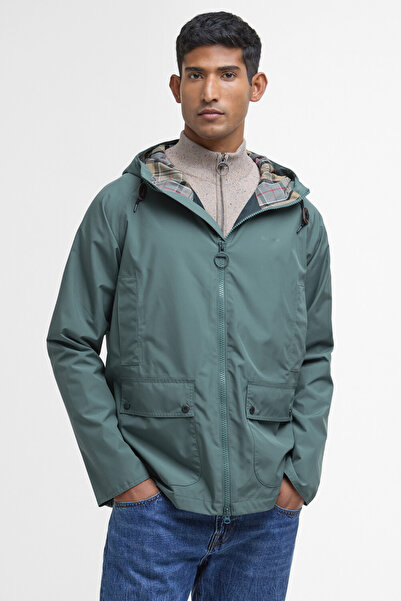 Barbour Hooded Domus Ceket TE33 Vintage Teal/Dress