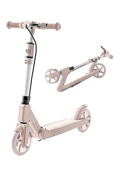 Ma Baby Kick Scooter, Foldable Scooter 2 Wheels with Adjustment Handlebar