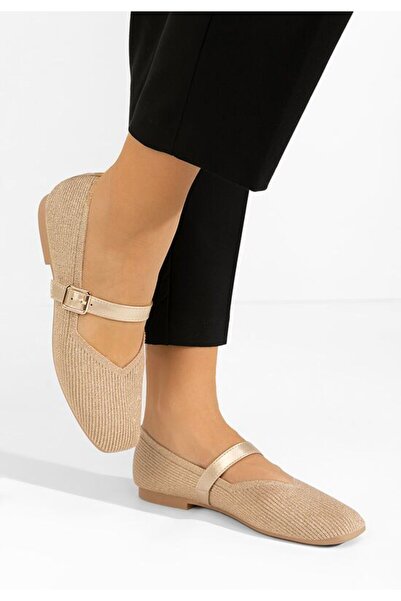 B T Shoes Balerini dama Gabriella aurii