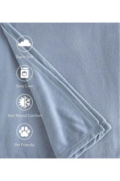 smart home Light Velvet Blanket Set Consisting Of Two Pieces, Lightweight Warm Blanket 220x200cm, 950g