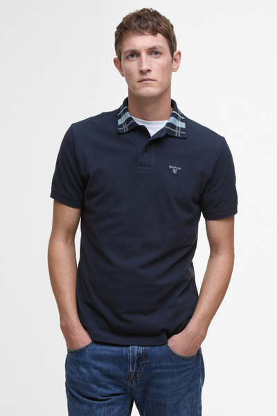 Barbour Trematon Tailored Fit Polo Yaka NY91 Navy