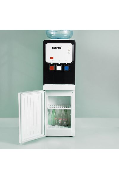 Geepas Water Dispenser- GWD17019| Compressor Cooling, Fast Cooling And 3 Taps, Normal, Hot And Cold
