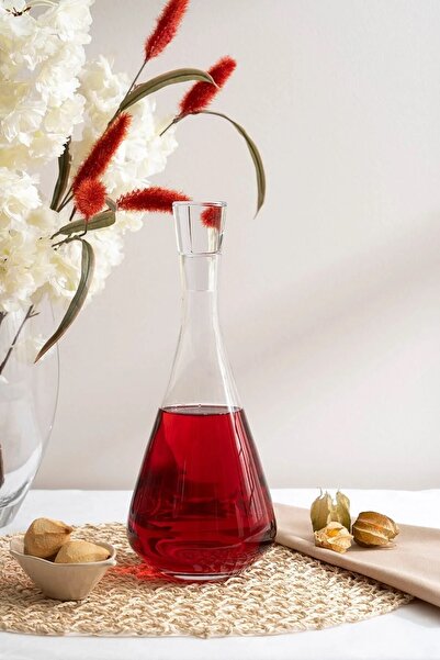 Tomurcukhome Cam Kapaklı Karaf Şişe Sürahi 1,4 litre