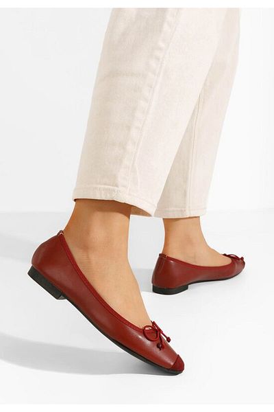 B T Shoes Balerini dama Sarina grena