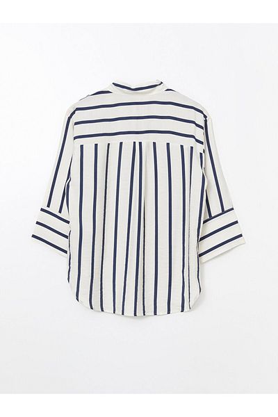 LC Waikiki Cămașă de damă oversize cu dungi de sezon nou - S5O872Z8
