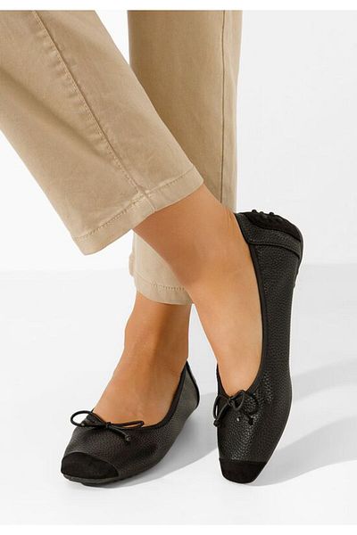 B T Shoes Balerini de damă Amania V4 negri