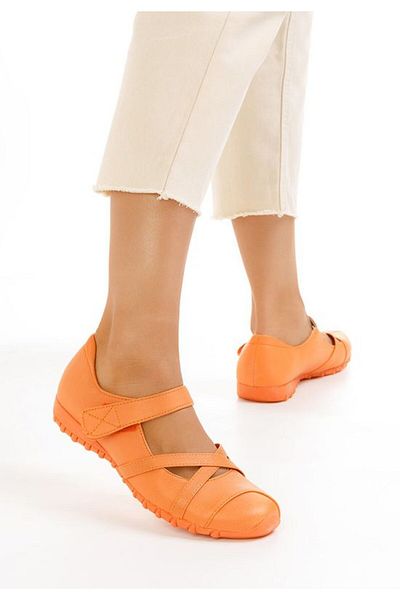 B T Shoes Balerini sport Espada portocalii