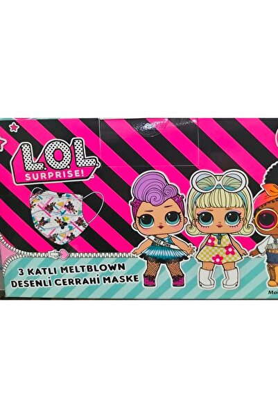 L.O.L. SURPRISE LoL bebek çocuk maskesi 50li 1 kutu
